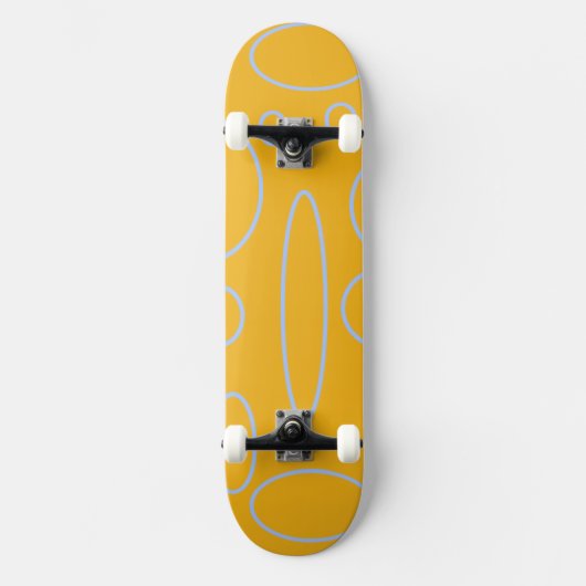 Cirkellussen op Sinaasappel Persoonlijk Skateboard (Voorkant)