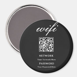 Cirkelmagneet | Modern Wifi Wachtwoord Netwerk Magneet