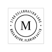 Cirkelmonogram Rubberstempel (Afrduk)