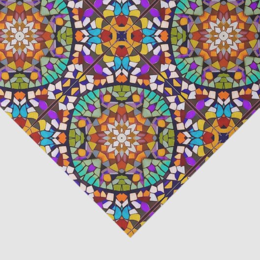 Cirkelmozaïekeffect - 3D-effect - Ontkoppeling van Tissuepapier (Detail)