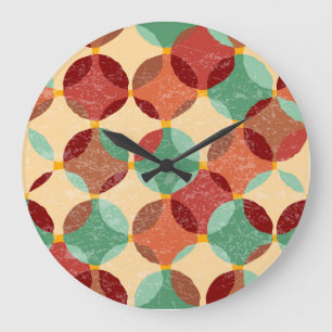 Cirkelmozaïekpatroon, geometrische illustratie. grote klok