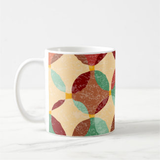 Cirkelmozaïekpatroon, geometrische illustratie. koffiemok