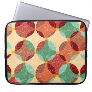 Cirkelmozaïekpatroon, geometrische illustratie. laptop sleeve