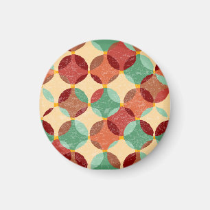 Cirkelmozaïekpatroon, geometrische illustratie. magneet