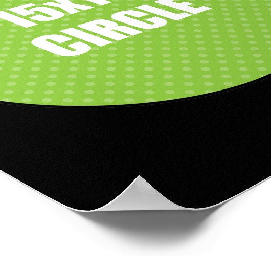 Cirkelontwerp 15x15 poster (Hoek)