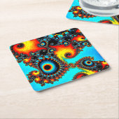 Cirkelontwerp Kartonnen Onderzetters (Schuin)