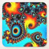 Cirkelontwerp Kartonnen Onderzetters (Voorkant)