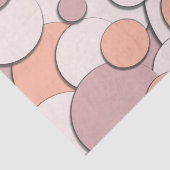 Cirkelontwerp monochroom tissuepapier (Detail)