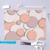 Cirkelontwerp monochroom tissuepapier (Craft)