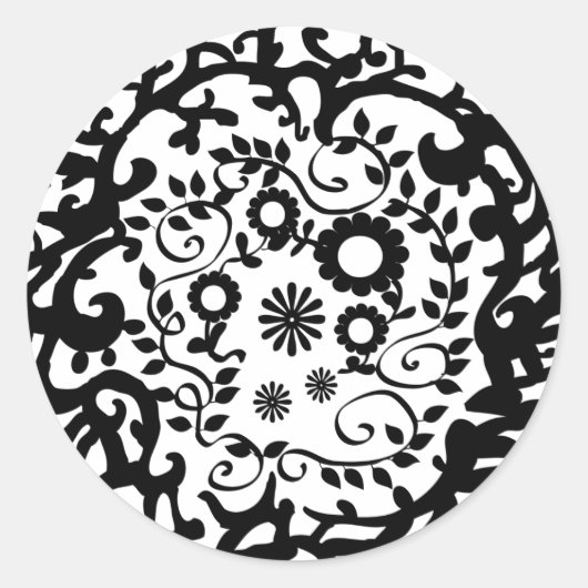  cirkelontwerp ronde sticker (Voorkant)
