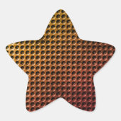 Cirkelontwerp Ster Sticker (Voorkant)