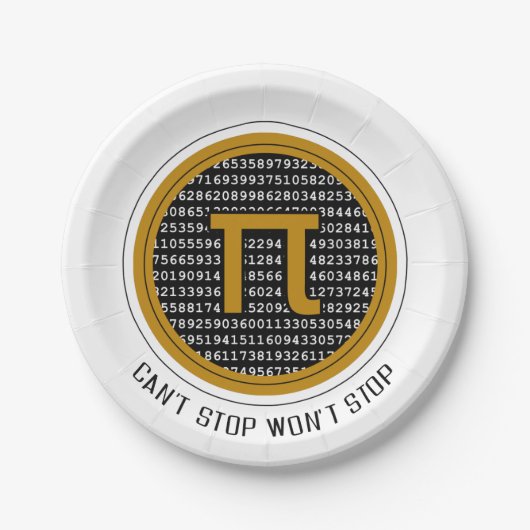 Cirkelontwerp voor i-dag papieren bordje (Voorkant)