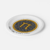 Cirkelontwerp voor i-dag papieren bordje (Gekanteld)