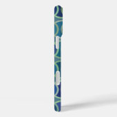 Cirkelpatroon Blauw Case-Mate iPhone Case (Achterkant / Rechts)