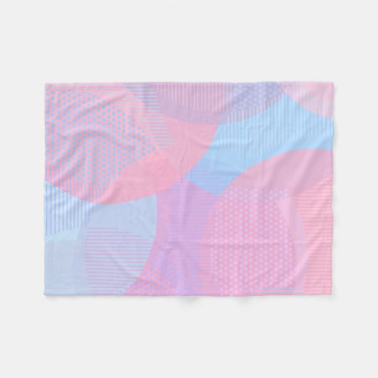 Cirkelpatroon Fleece Deken (Voorkant (Horizontaal))