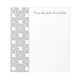  cirkelpatroon Gepersonaliseerd Notitieblok