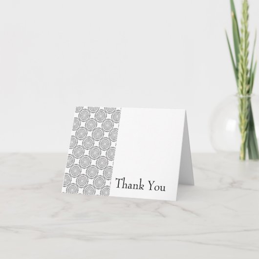 cirkelpatroon - Hartelijk dank Kaart (Voorkant)