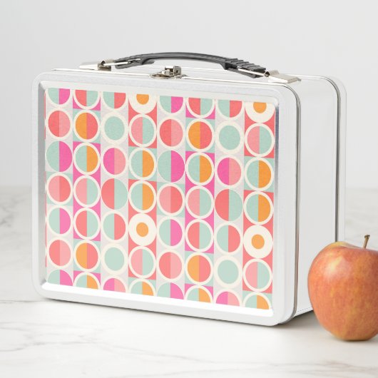 Cirkelpatroon Hot Pink Retro (In situ)