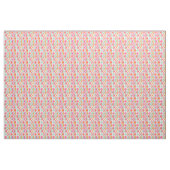Cirkelpatroon Hot Pink Retro Stof (Yard (91,4 cm))