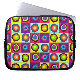 cirkelpatroon laptop sleeve