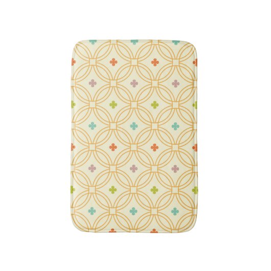 Cirkelpatroon met geometrische interlocking voor d badmat (Voorkant Verticaal)