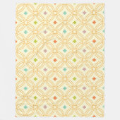 Cirkelpatroon met geometrische interlocking voor d fleece deken (Voorkant)