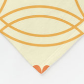 Cirkelpatroon met geometrische interlocking voor d fleece deken (Hoek)