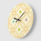 Cirkelpatroon met geometrische interlocking voor d grote klok (Hoek)