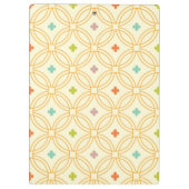 Cirkelpatroon met geometrische interlocking voor d klembord (Achterkant)