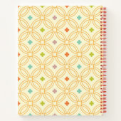 Cirkelpatroon met geometrische interlocking voor d notitieboek (Achterkant)