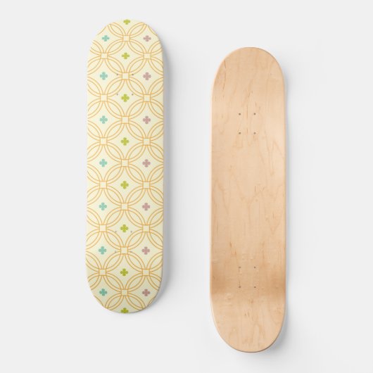 Cirkelpatroon met geometrische interlocking voor d persoonlijk skateboard (Voorkant)