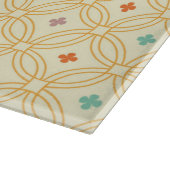 Cirkelpatroon met geometrische interlocking voor d snijplank (Hoek)