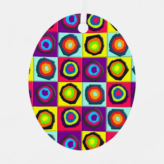 cirkelpatroon metalen ornament (Voorkant)