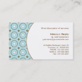 Cirkelpatroon Onderleggend Visitekaartje (Achterkant)