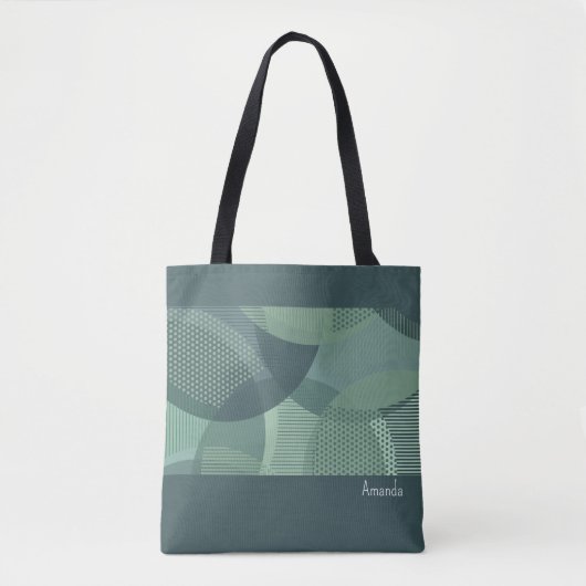Cirkelpatroon Patroon II Canvas tas (Voorkant)