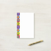 cirkelpatroon post-it® notes (Op bureau)