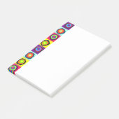 cirkelpatroon post-it® notes (Schuin)