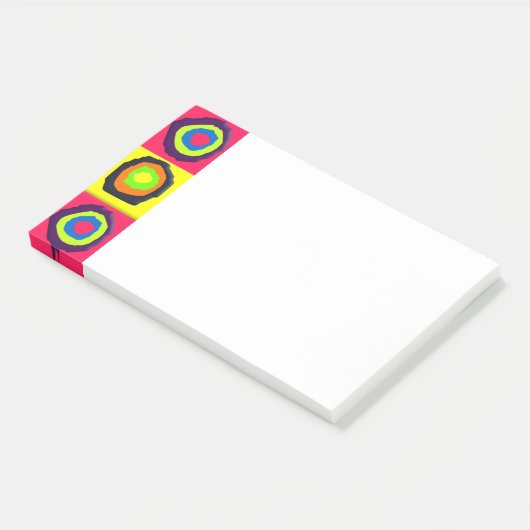 cirkelpatroon post-it® notes (Schuin)