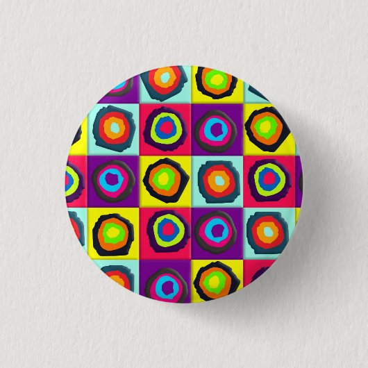 cirkelpatroon ronde button 3,2 cm (Voorkant)