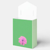 Cirkelpatroon roze melkdroger bedankdoosjes (Geopend)