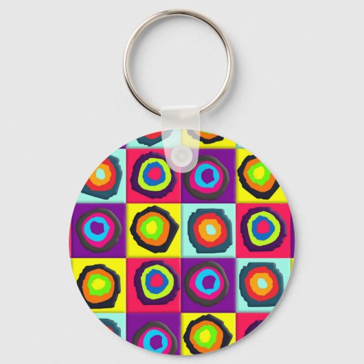 cirkelpatroon sleutelhanger (Voorkant)