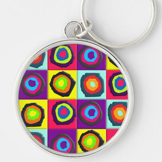 cirkelpatroon sleutelhanger (Voorkant)
