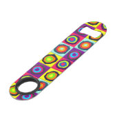 cirkelpatroon speed flessenopener (Voorkant Gekanteld)