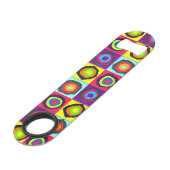 cirkelpatroon speed flessenopener (Achterkant Gekanteld)
