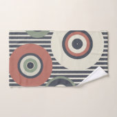 Cirkelpatroon stripes bad handdoek (Handdoek)