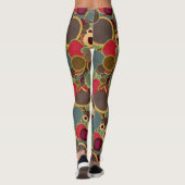 Cirkelpatroon uit de middeleeuwen Yoga Pants Gym W Leggings (Achterkant)
