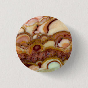 Cirkelpatroon van Onyx Steen Ronde Button 3,2 Cm