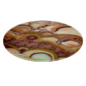 Cirkelpatroon van onyx-steen snijplank (Hoek)