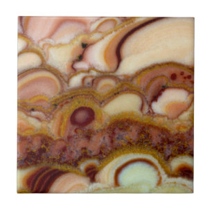 Cirkelpatroon van onyx-steen tegeltje