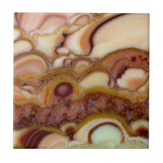 Cirkelpatroon van onyx-steen tegeltje (Voorkant)